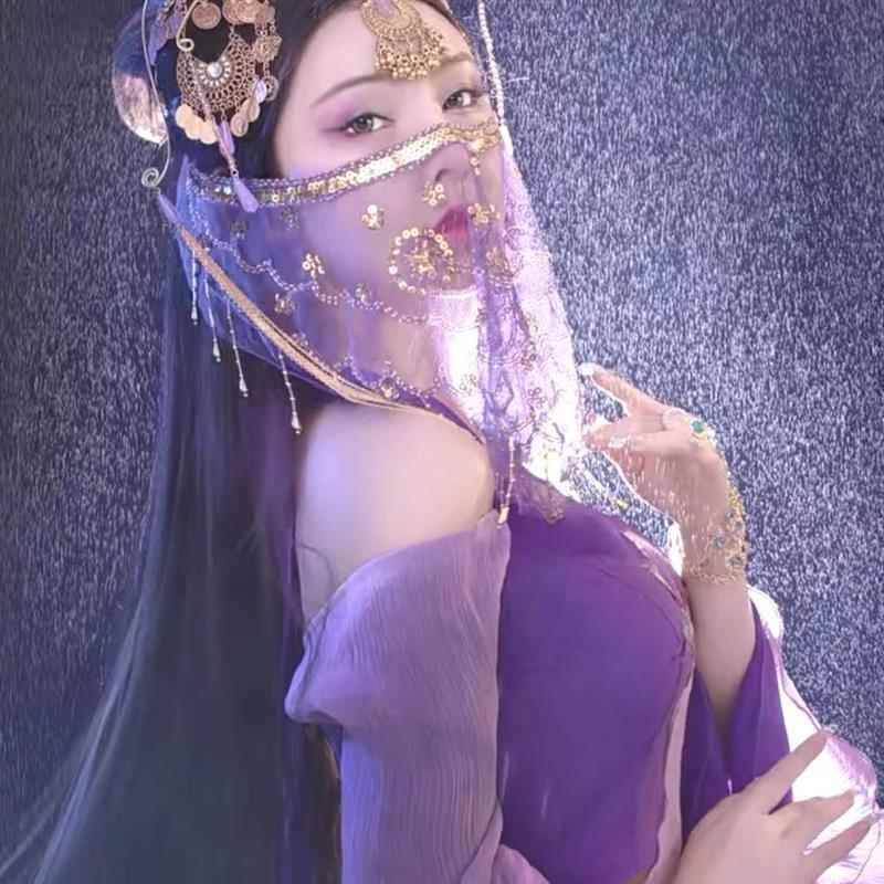 Purple plum veil